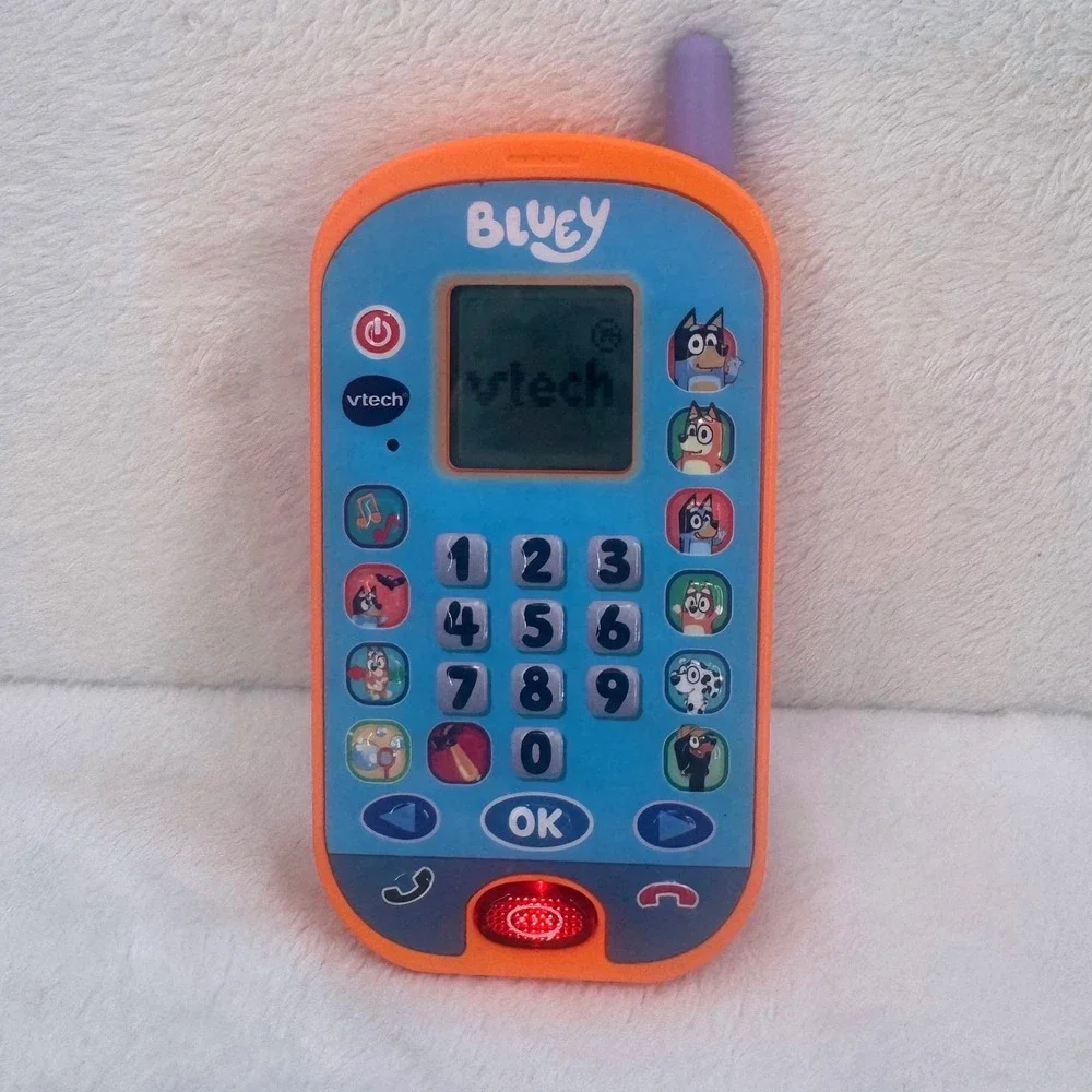 Kids VTech Bluey Ring Ring Phone Toddler Interactive Educational Toy Games Bingo